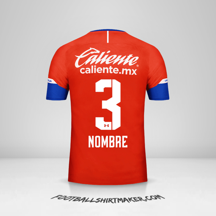 Jersey Cruz Azul 2018/19 Tercera -  nombre - 3
