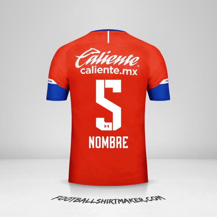 Jersey Cruz Azul 2018/19 Tercera -  nombre - 5