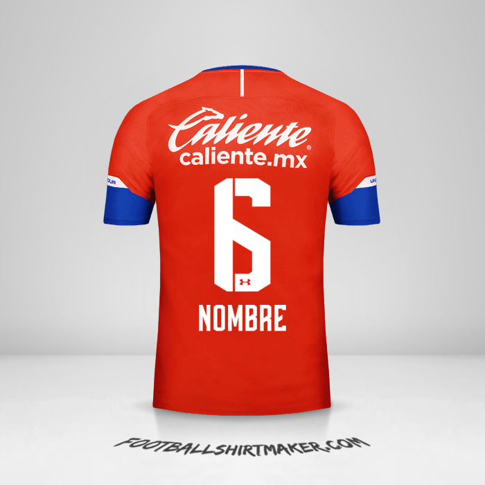 Jersey Cruz Azul 2018/19 Tercera -  nombre - 6