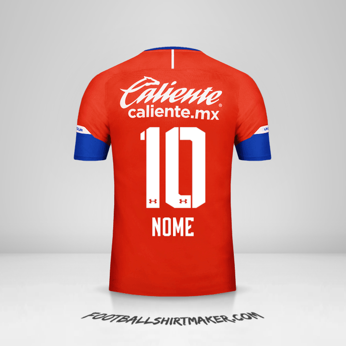 Camisa Cruz Azul 2018/19 Terceira -  nome - 10