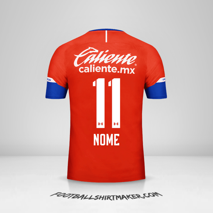 Camisa Cruz Azul 2018/19 Terceira -  nome - 11