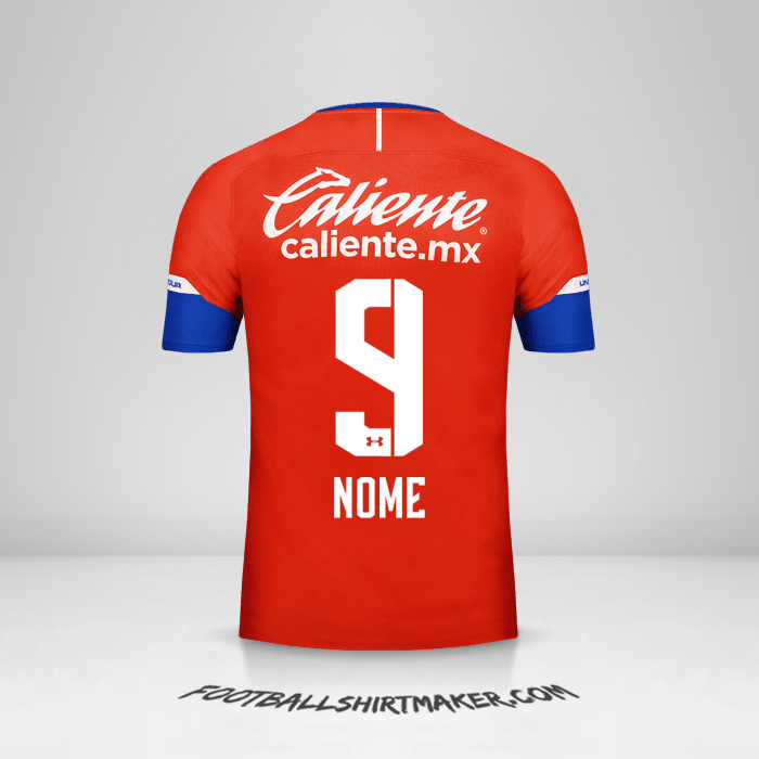 Camisa Cruz Azul 2018/19 Terceira -  nome - 9