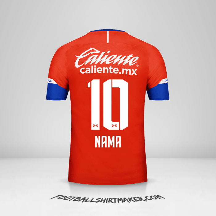 Jersey Cruz Azul 2018/19 Ketiga -  nama - 10
