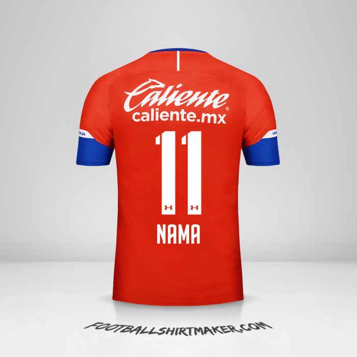 Jersey Cruz Azul 2018/19 Ketiga -  nama - 11