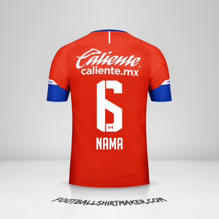 Jersey Cruz Azul 2018/19 Ketiga -  nama - 6