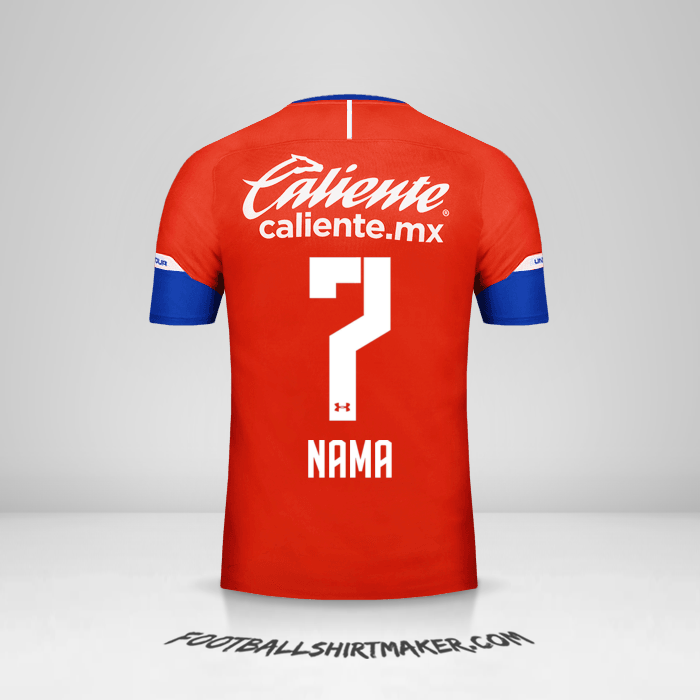 Jersey Cruz Azul 2018/19 Ketiga -  nama - 7