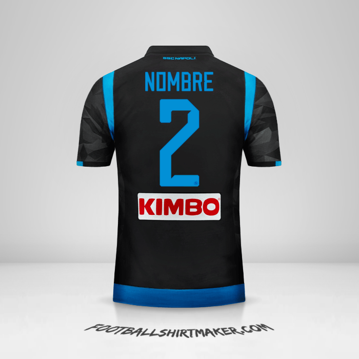 Camiseta SSC Napoli 2018/19 Visita -  nombre - 2