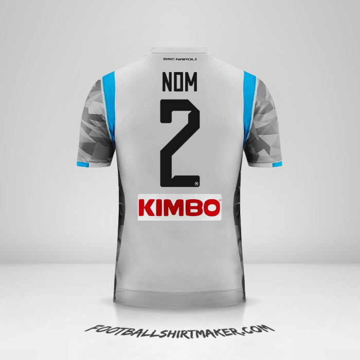 Maillot SSC Napoli 2018/19 Troisième -  nom - 2