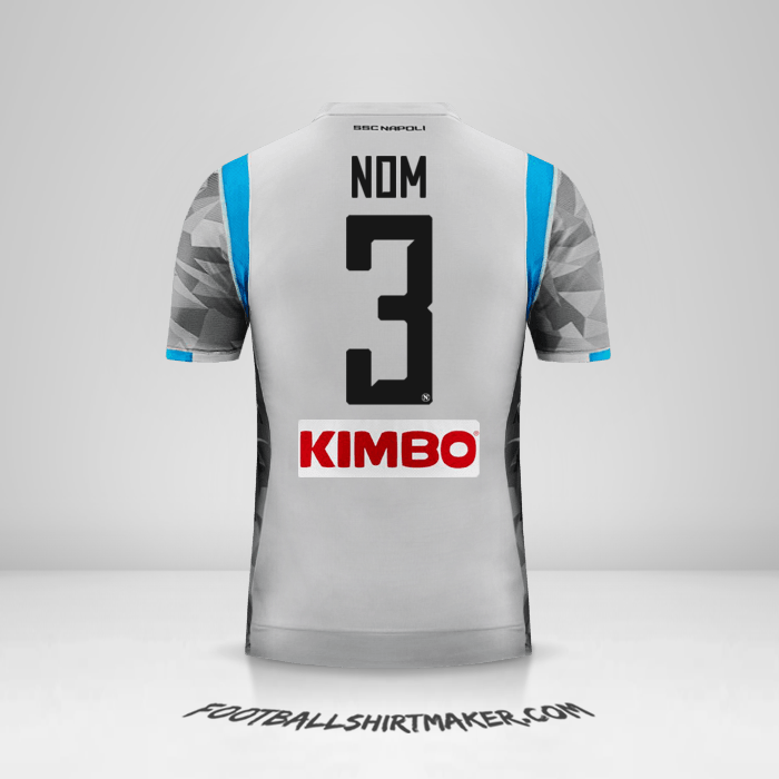 Maillot SSC Napoli 2018/19 Troisième -  nom - 3