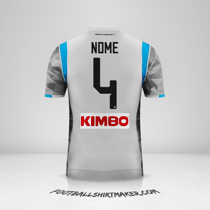 Camisa SSC Napoli 2018/19 Terceira -  nome - 4