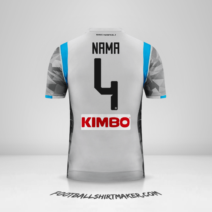 Jersey SSC Napoli 2018/19 Ketiga -  nama - 4