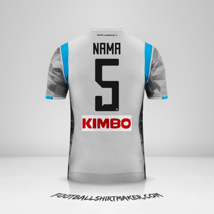 Jersey SSC Napoli 2018/19 Ketiga -  nama - 5