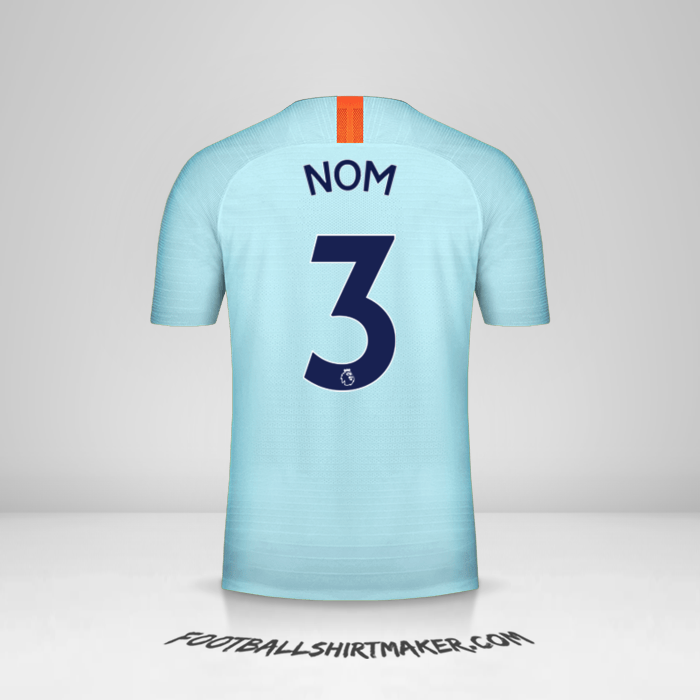 Maillot Chelsea 2018/19 Troisième -  nom - 3
