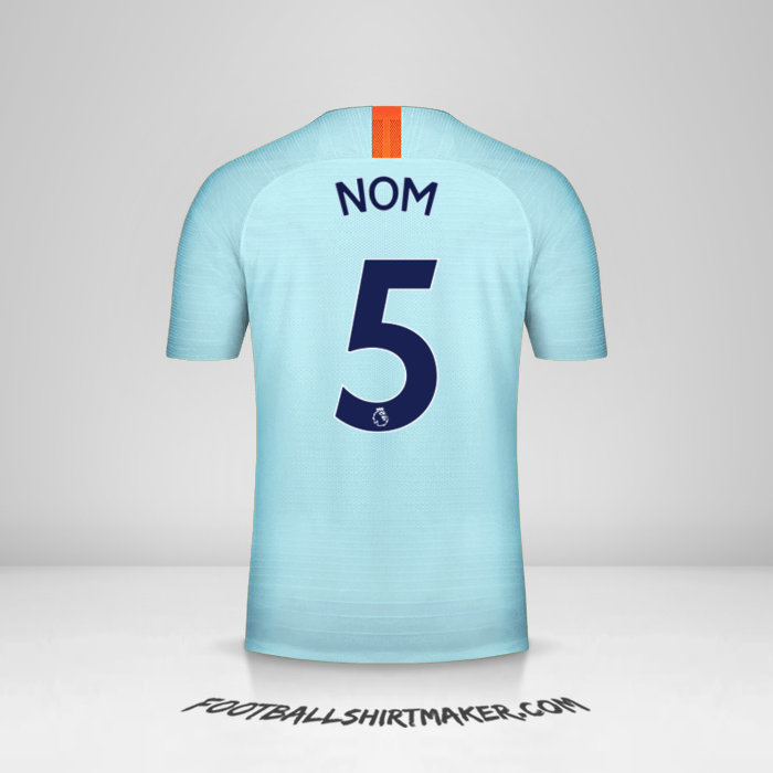 Maillot Chelsea 2018/19 Troisième -  nom - 5
