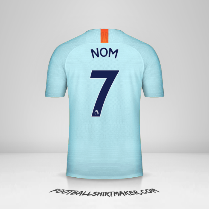 Maillot Chelsea 2018/19 Troisième -  nom - 7