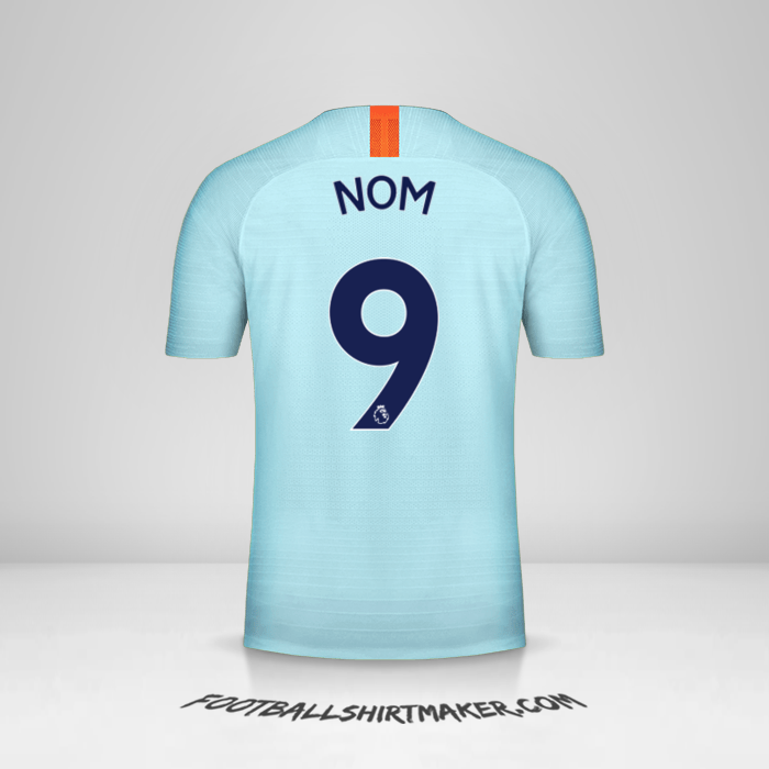 Maillot Chelsea 2018/19 Troisième -  nom - 9