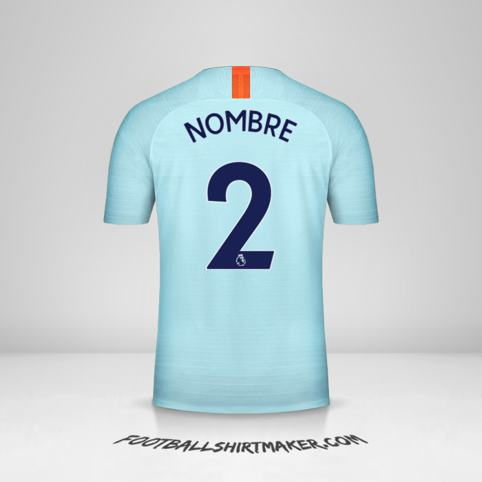 Jersey Chelsea 2018/19 Tercera -  nombre - 2