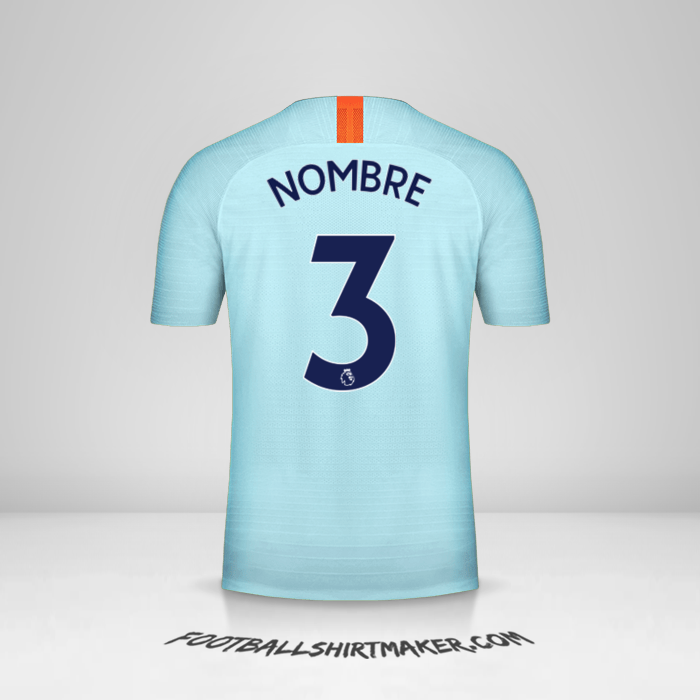 Jersey Chelsea 2018/19 Tercera -  nombre - 3