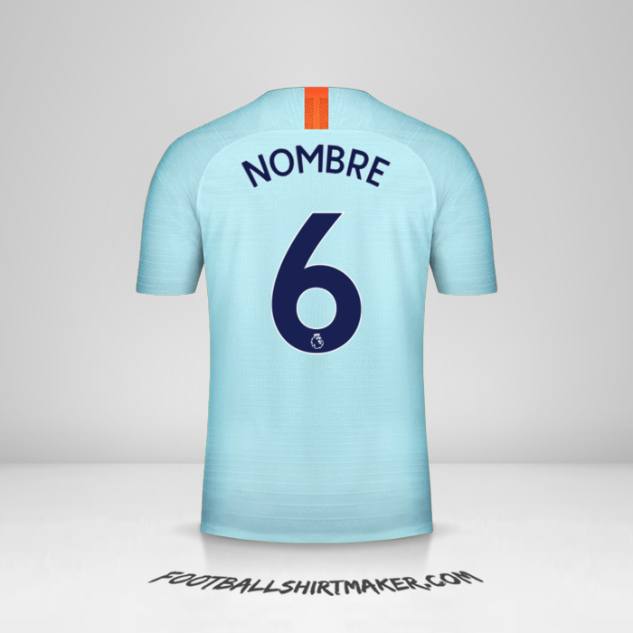 Camiseta Chelsea 2018/19 Tercera -  nombre - 6