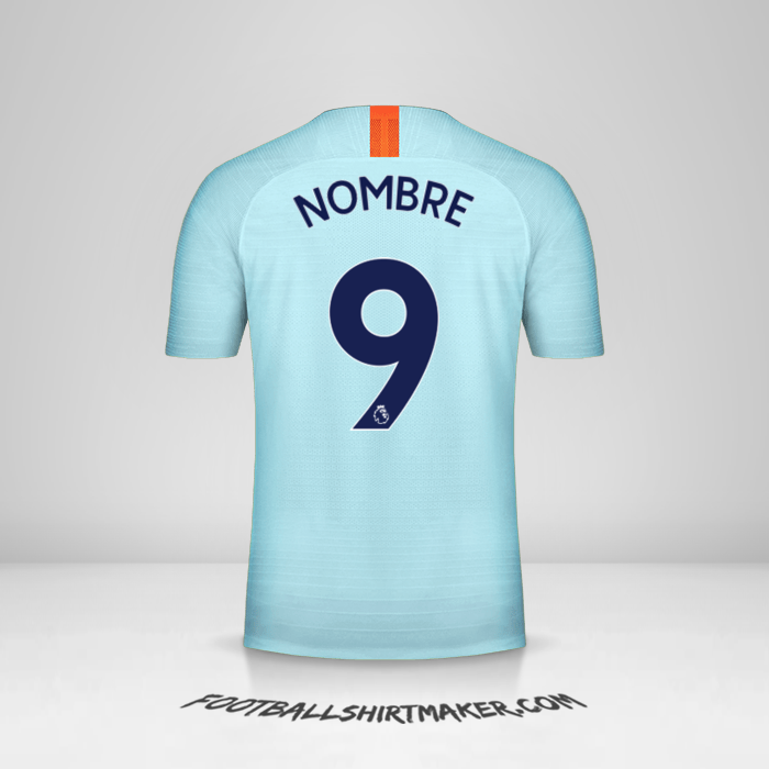 Jersey Chelsea 2018/19 Tercera -  nombre - 9