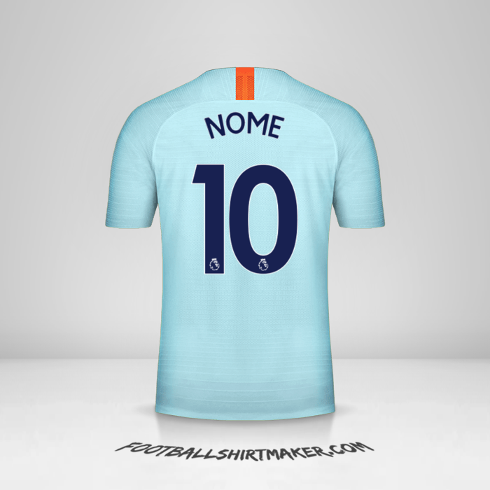 Camisola Chelsea 2018/19 Terceira -  nome - 10