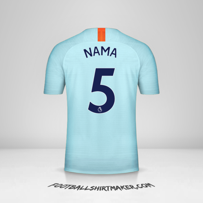 Jersey Chelsea 2018/19 Ketiga -  nama - 5