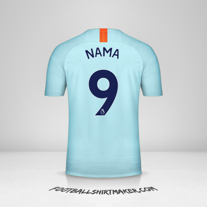 Jersey Chelsea 2018/19 Ketiga -  nama - 9