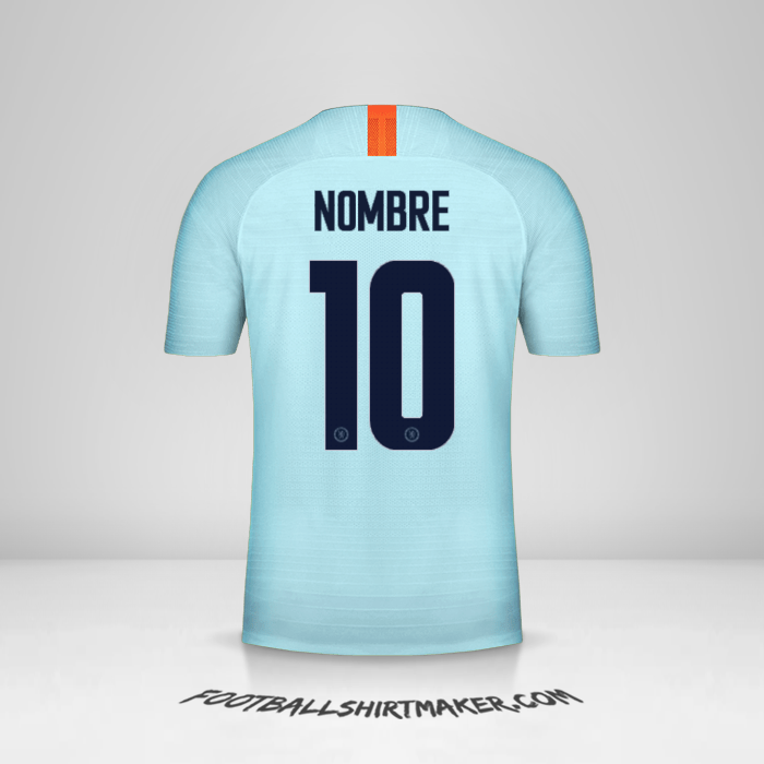 Jersey Chelsea Cup 2018/19 Tercera -  nombre - 10