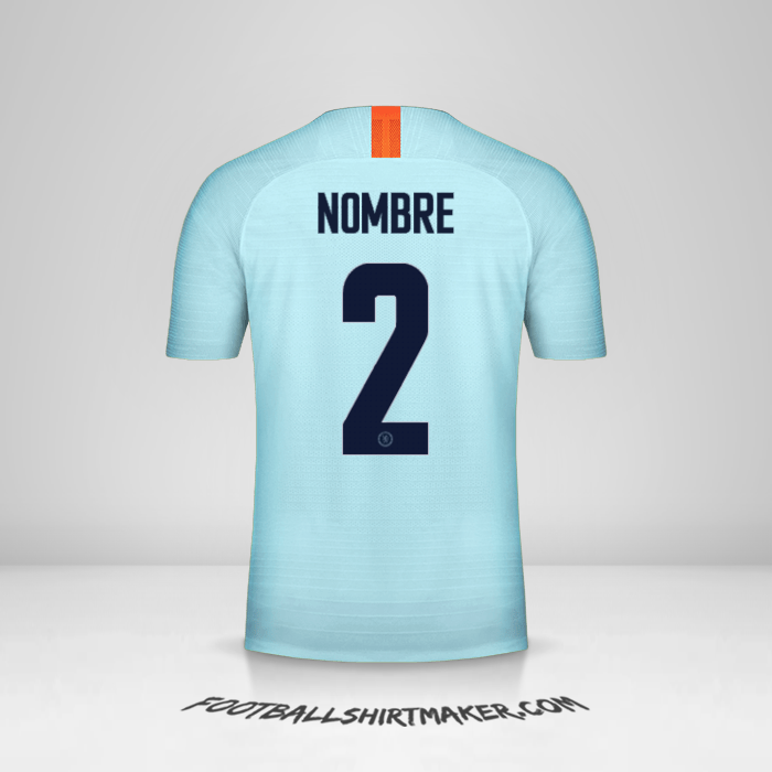 Jersey Chelsea Cup 2018/19 Tercera -  nombre - 2