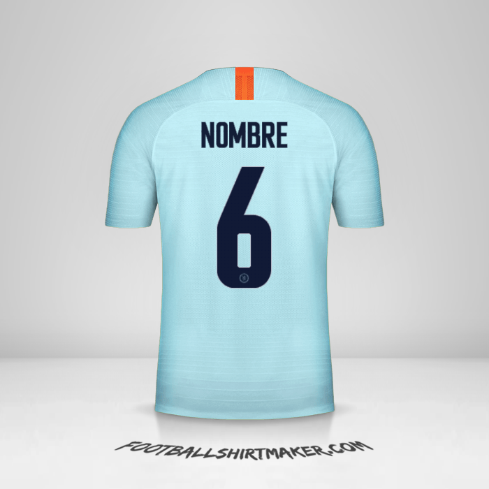 Jersey Chelsea Cup 2018/19 Tercera -  nombre - 6