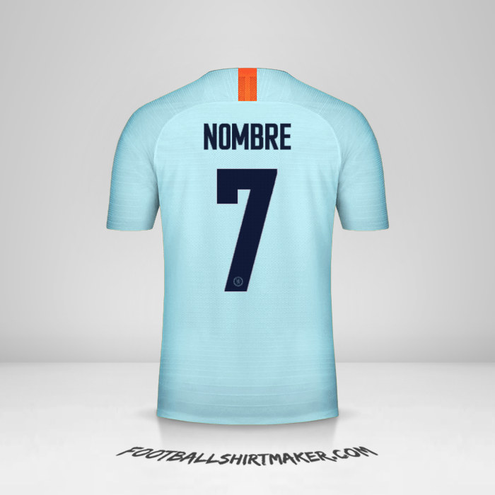 Jersey Chelsea Cup 2018/19 Tercera -  nombre - 7