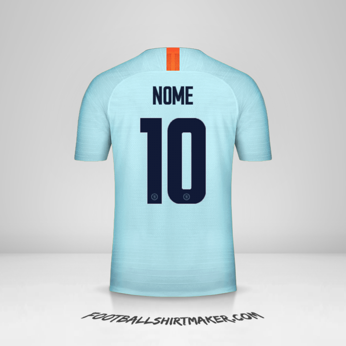 Maglia Chelsea Cup 2018/19 Terza -  nome - 10
