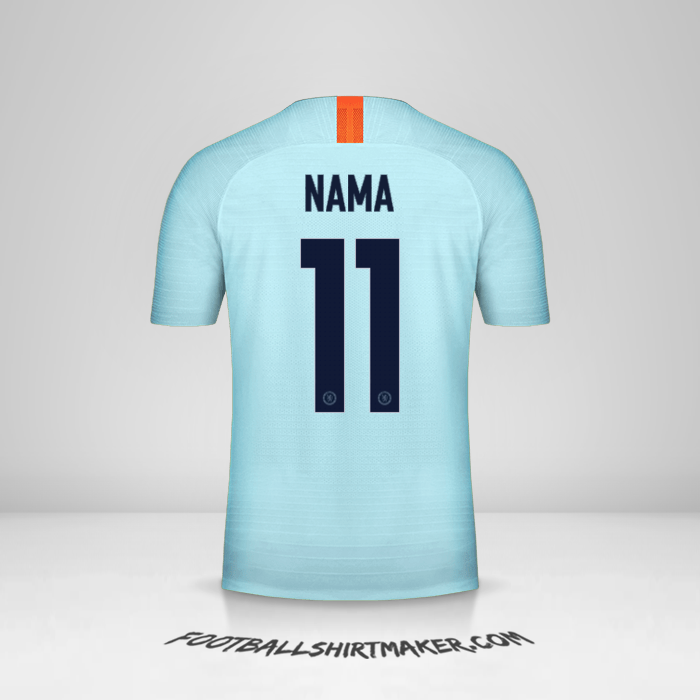 Jersey Chelsea Cup 2018/19 Ketiga -  nama - 11
