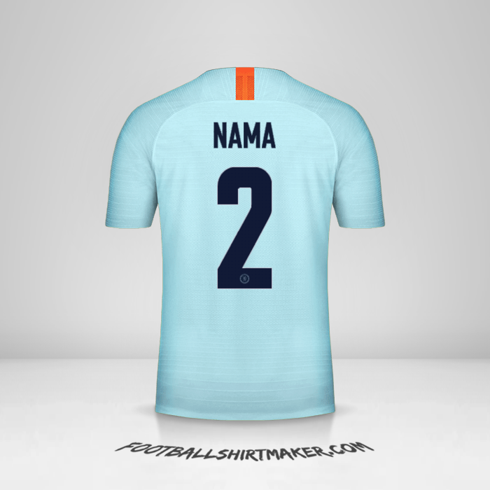 Jersey Chelsea Cup 2018/19 Ketiga -  nama - 2