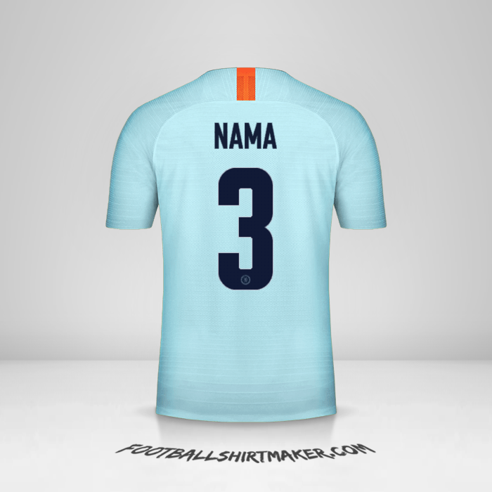 Jersey Chelsea Cup 2018/19 Ketiga -  nama - 3