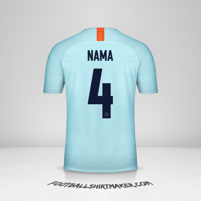 Jersey Chelsea Cup 2018/19 Ketiga -  nama - 4