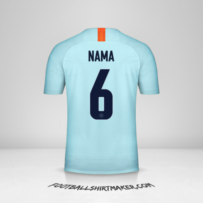 Jersey Chelsea Cup 2018/19 Ketiga -  nama - 6