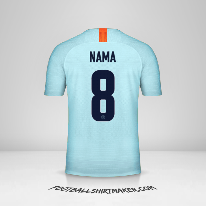 Jersey Chelsea Cup 2018/19 Ketiga -  nama - 8