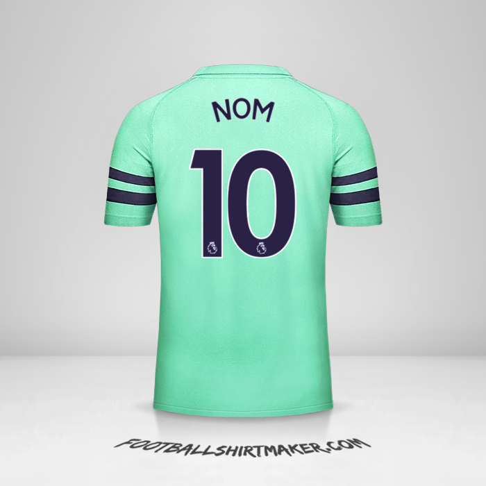 Maillot Arsenal 2018/19 Troisième -  nom - 10