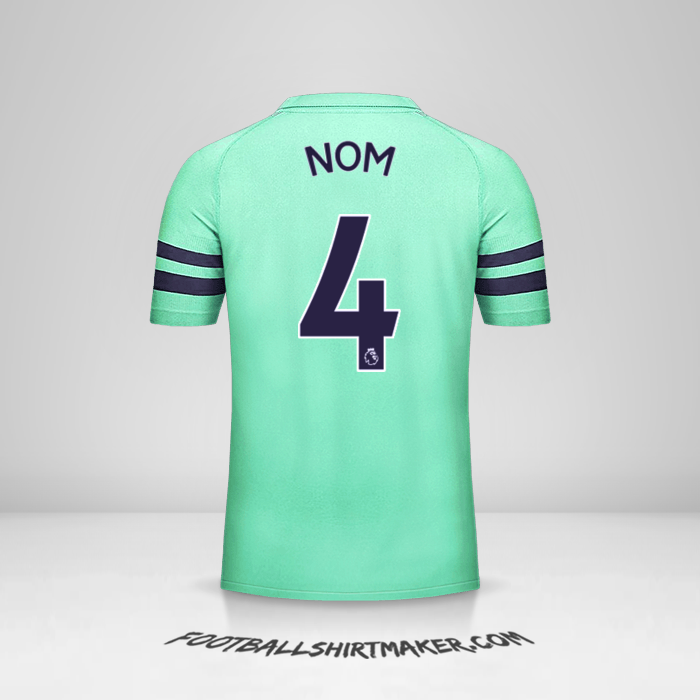 Maillot Arsenal 2018/19 Troisième -  nom - 4