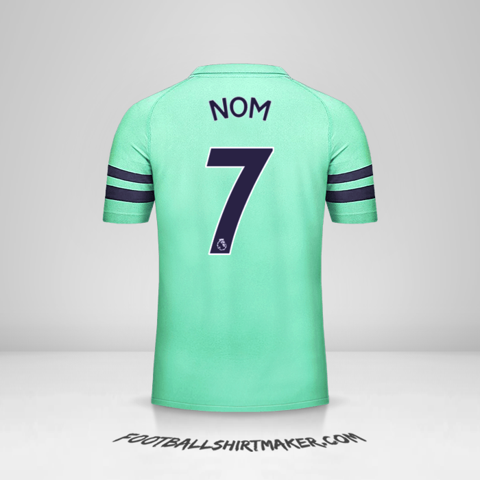 Maillot Arsenal 2018/19 Troisième -  nom - 7