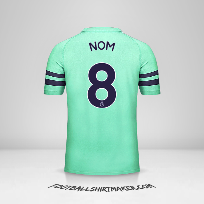 Maillot Arsenal 2018/19 Troisième -  nom - 8