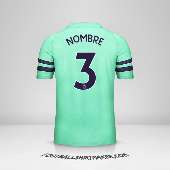 Camiseta Arsenal 2018/19 Tercera -  nombre - 3