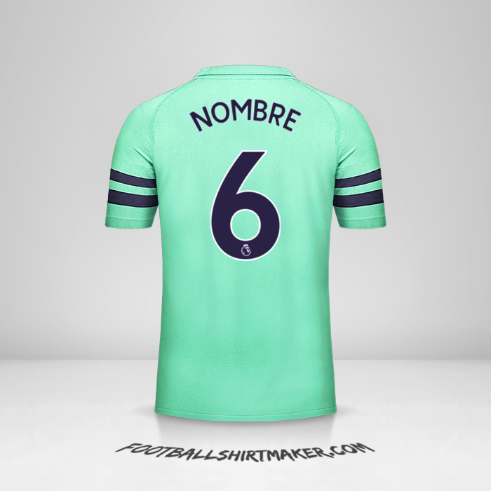 Jersey Arsenal 2018/19 Tercera -  nombre - 6