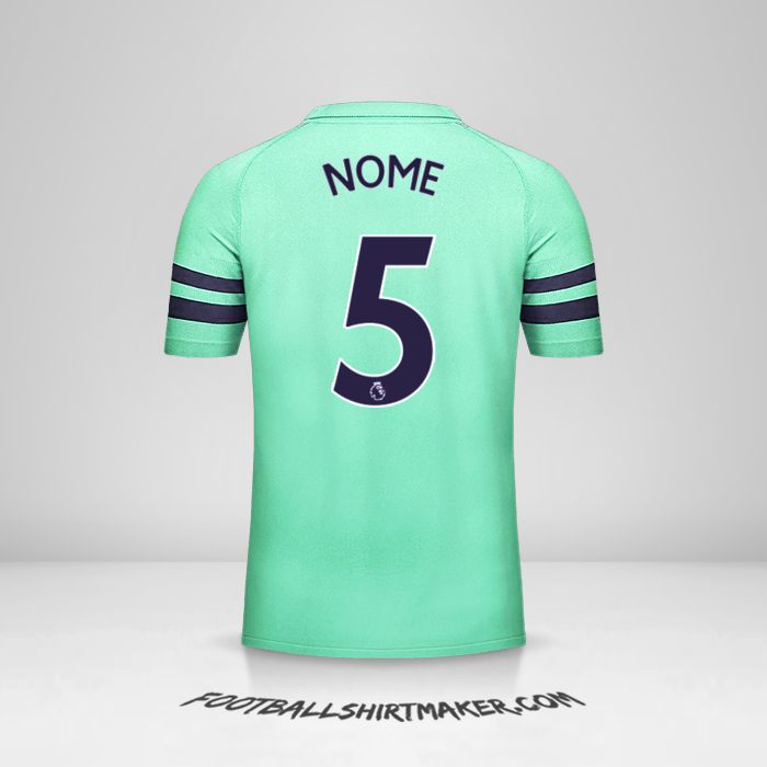 Maglia Arsenal 2018/19 Terza -  nome - 5