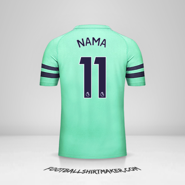 Jersey Arsenal 2018/19 Ketiga -  nama - 11