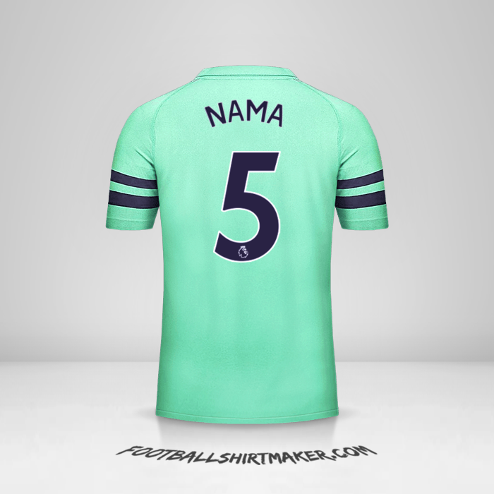 Jersey Arsenal 2018/19 Ketiga -  nama - 5