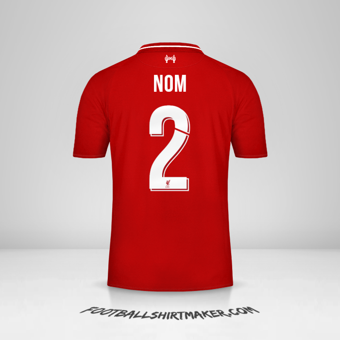 Maillot Liverpool FC Cup 2018/19 -  nom - 2