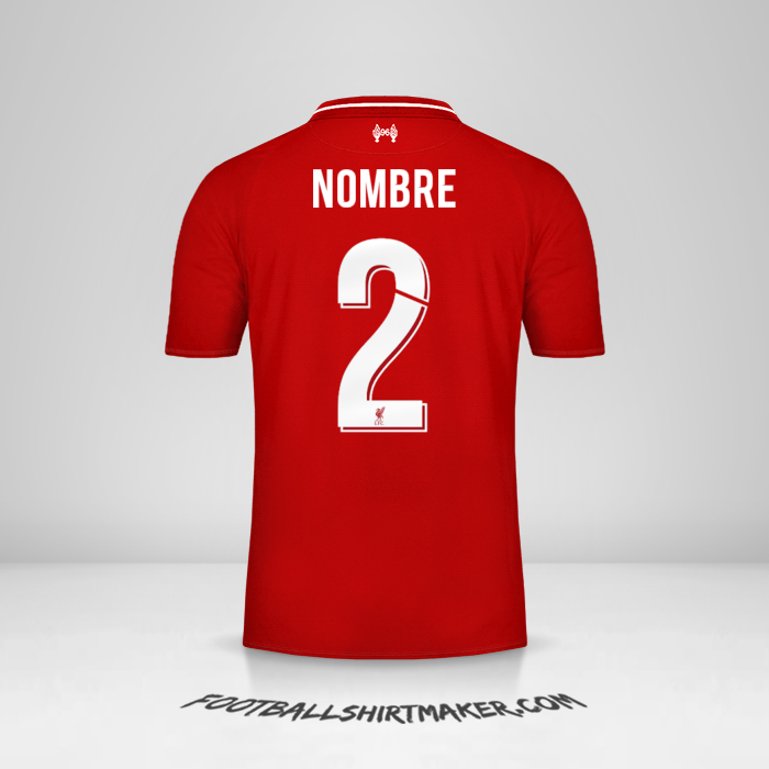 Jersey Liverpool FC Cup 2018/19 -  nombre - 2