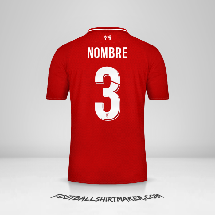 Jersey Liverpool FC Cup 2018/19 -  nombre - 3